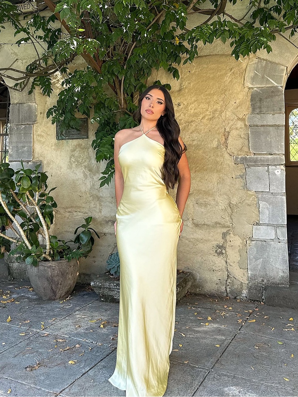 Line and Dot × REVOLVE Kira Maxi Dress Butter Yellow